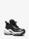 MICHAEL KORS Olympia Extreme Logo Jacquard and Leather Trainer (女鞋)