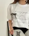 【預購】正韓  立體蕾絲草寫字母T恤
