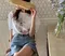 【預購】正韓 可愛女孩塗鴉棉T