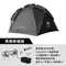 ［Horizon BaseCamp］ 黑化野營球形雙層帳柴爐組/POMOLY Traveller 3 純鈦超輕量柴爐標配 家庭帳 基地帳 帳篷 黑球帳 抗風抗雨 耐高溫煙囪口 可搭配柴火爐