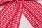 條界印記蝴蝶結(K1750-271/Lined Impression Bow)｜紅色｜格紋｜編織｜裝飾｜緞帶用途｜雙色｜節慶