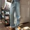 LINENNE－yellowish washing denim (light blue)