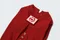 PEHOM 華夫格刺繡貼T恤 - 紅色 (六種尺寸)