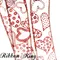 19082019302 紅愛心情人節織帶 -38mm (Red Hearts Ribbon -38mm)