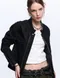 【26SS】RSSC 拼接造型無領牛仔外套(黑)