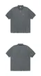 【22SS - 預購】 mahagrid 線框Logo造型Polo衫（灰）