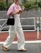 LINENNE－seersucker over half shirt (pale pink)：粉色泡泡紗短袖襯衫