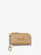 MICHAEL KORS Piper Pebbled Leather Zip Card Case