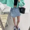 【預購】正韓 格紋設計感一片式褲裙