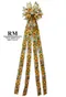 田園向日葵蝴蝶結 (KF6256GC-13-183/Pastoral sunflower Bow) ｜手作｜布置｜裝飾｜大蝴蝶結｜春天｜拷克｜鐵絲邊