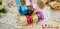 PR1684 圓點印刷缎帶 15MM  (PR1684 Bi-colored Dots Ribbon 15MM)