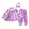 SP02188  法蘭絨荷葉公主睡衣套裝組