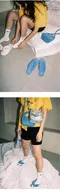 韓國設計師品牌Yeomim－micro oval bag迷你橢圓包側背款：牛仔藍 (denim blue)