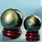 超光雙金眼金沙黑曜球5cm / 6cm (含底座)