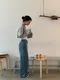 LINENNE－vintage layered crop mtm (3color)：短版不修邊棉質上衣/品牌自訂款