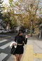 惡作劇之吻-韓國小高領上衣+包臀裙套裝