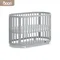 Oasis橢圓形嬰兒床(鐵灰色)×有窩水洗嬰兒床墊