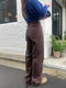 LINENNE －high waist cotton pants (2color)