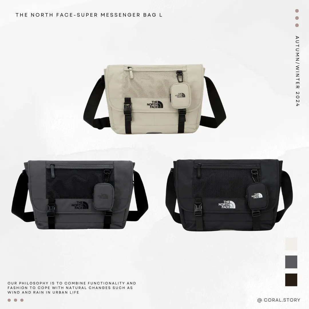 THE NORTH FACE SUPER MESSENGER BAG L 網狀郵差包附零錢小包
