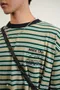 REPUTATION PRODUCTIONS®  Border Stripe Tee / D - TEE.SS- 左胸電繡橫條口袋TEE /  綠條紋