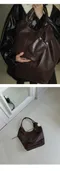 韓國設計師品牌Yeomim－vase bag (choco brown)：大款花瓶肩背包 巧克力棕色