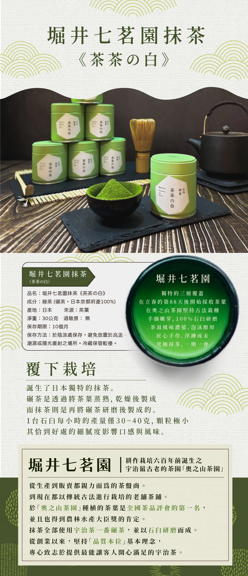 堀井七茗園－茶茶の白