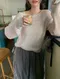 LINENNE－candy stripe knit (2color)