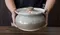 萬古燒華月7號鍋-日本製