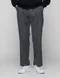 【21FW】韓國 腰帶造型絨布寬褲