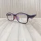 EGK兒童館-大童款 | EG-Plus UV420濾藍光眼鏡 | TR材質鏡腳仿彈簧彈性雙色紫配色小方圓款PY8307C14