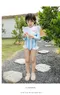 韓版夏日條紋長袖泳衣