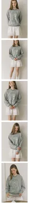 ourhope－Marguerite Artwork Sweatshirt  線圈大學T