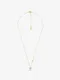 MICHAEL KORS Precious Metal-Plated Sterling Silver Pavé Halo Necklace