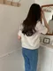 【預購】正韓 時髦抽鬚小香風上衣