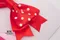 復古童趣蝴蝶結 (Retro Childhood Bow)｜圓點｜可愛｜橘色｜裝飾｜緞帶用途｜春天｜古典｜紅色