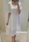 【現貨】韓國連線(闆娘直播穿搭款) 正韓 方領格紋洋裝