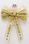 聖誕金球蝴蝶結(W186-1/Christmas Golden Ball Butterfly Bow) ｜手作｜布置｜金色｜緞帶用途