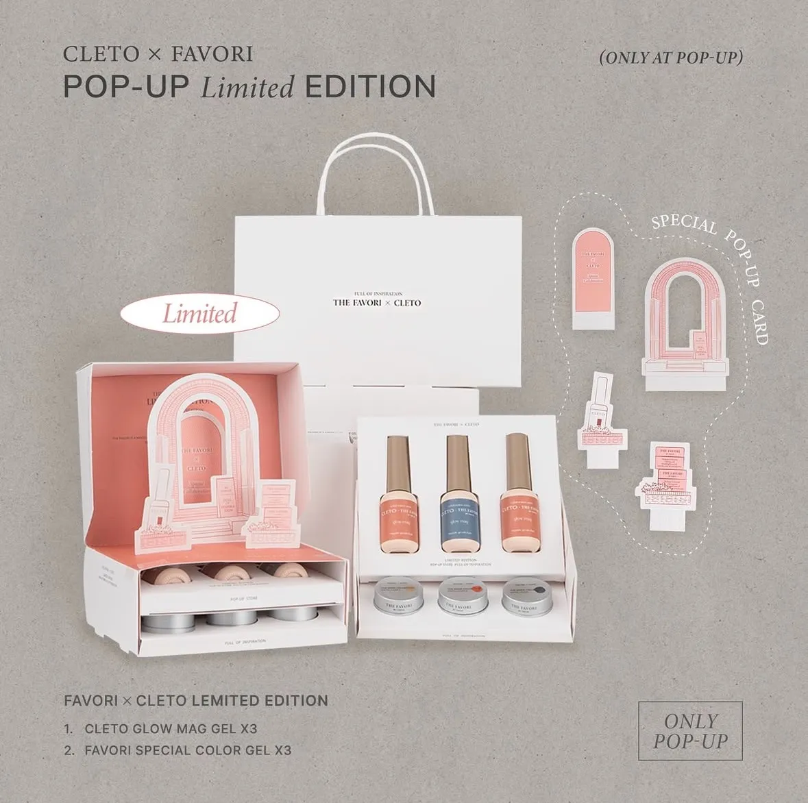 CLETO × FAVORI ポップアップ限定セット クレト CLETO × THE FAVORI POP-UP limited edition