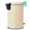 【缺貨】BRABANTIA PEDAL BIN 杏仁白 時尚腳踏式垃圾桶 12L #113468
