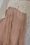 層疊抓褶 蓬鬆設計感紗裙__(3色：咖)