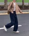 LINENNE－clean non collar jacket (2color)：無領夾克西裝外套