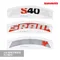 【SRAM】S40 S60輪組花樣貼紙-紅