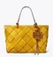 TORY BURCH MILLER SUEDE WOVEN TOTE