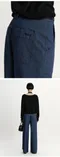【25SS】Fallett 經典打摺休閒寬褲(深藍)