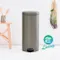 【缺貨】BRABANTIA PEDAL BIN白金 時尚腳踏式垃圾桶 30L #114441