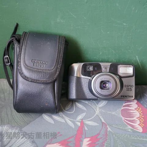【美品✨完動品】PENTAX ESPIO 115M エスピオ メタルブラック Mint+]PENTAX ESPIO 115 Black/Silver Point & Shoot 35mm Film