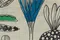 【慢調生活系列】豐收餽贈 日本進口 厚磅棉麻布 北歐風手繪食物印花 手作包布料 (5色/寬幅146cm)