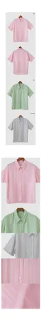 어리틀빗A little b[made]－pastel half-sleeved shirt (3color)