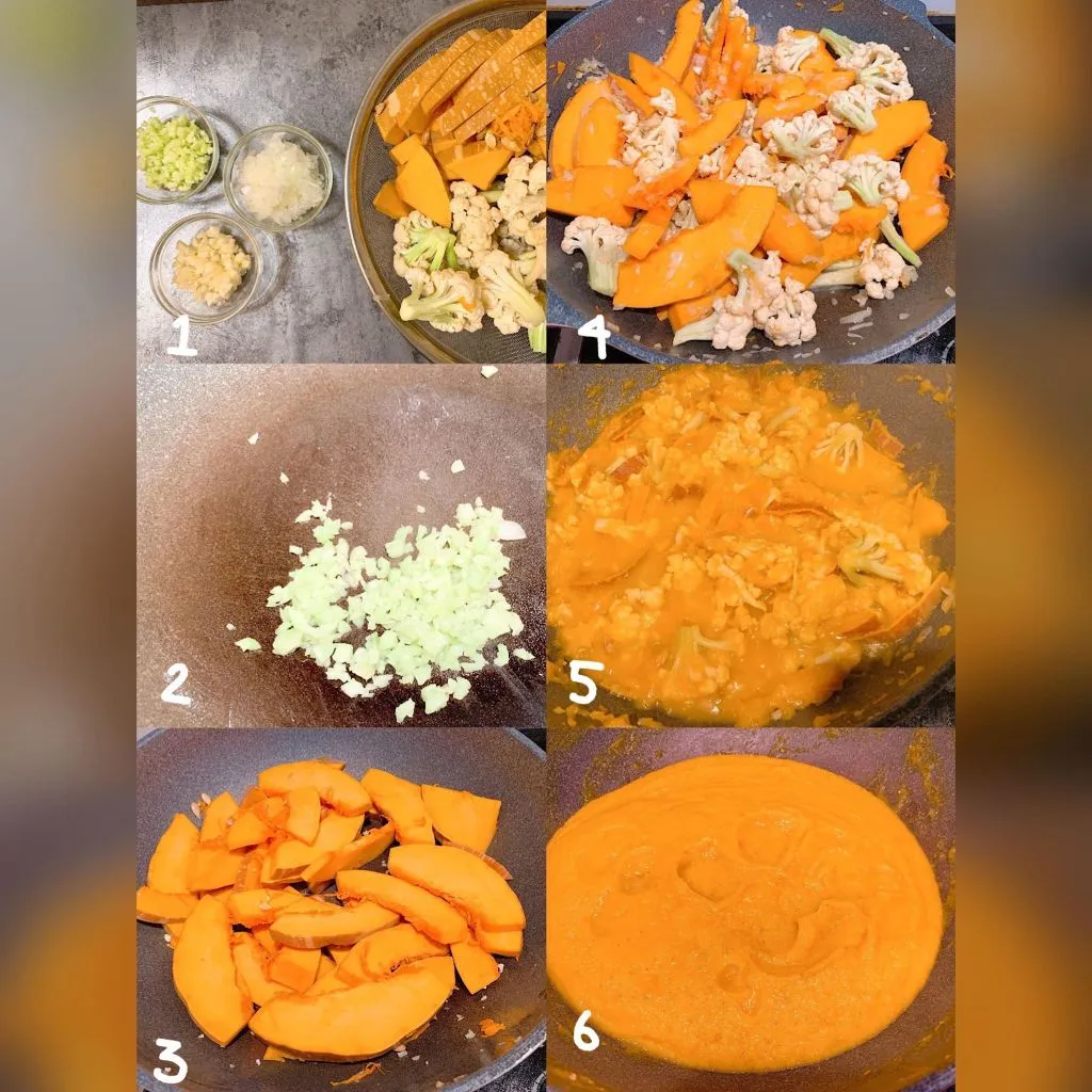 Miniware Recipe 花椰菜南瓜燴飯