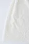 手工棉質蕾絲刺繡純羊絨Cashmere圍巾-奶油白 (蕾絲花色: 白色)